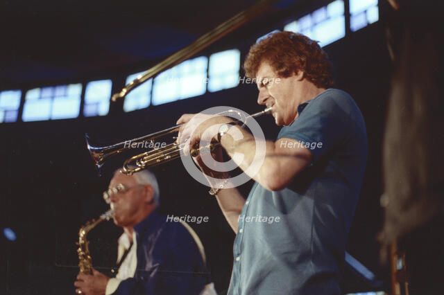 Ian Hunter-Randall and Terry Lightfoot, Edinburgh Jazz Festival, 1986. Creator: Brian Foskett.