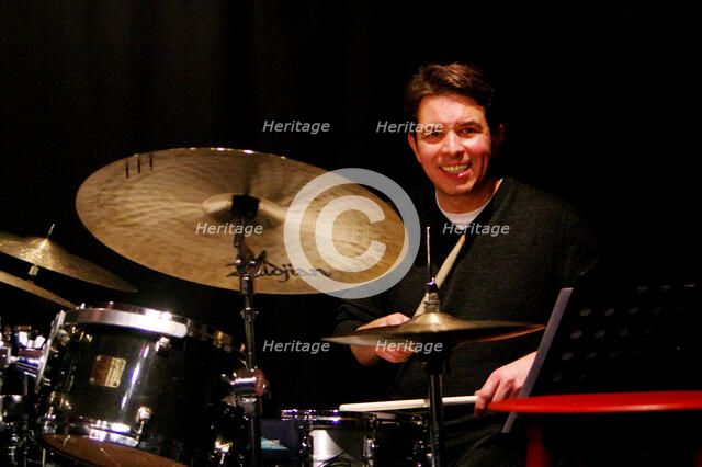 Ian Palmer, Ray Russell Quintet, Verdict Jazz Club, Brighton, East Sussex, 18 Mar 2023. Creator: Brian O'Connor.