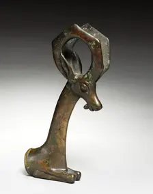 Ibex Whetstone Handle, 1100-900 BC. Creator: Unknown
