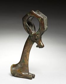 Ibex Whetstone Handle, 1100-900 BC. Creator: Unknown