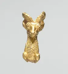 Ibex Bracelet Terminal, 500-400 BC. Creator: Unknown