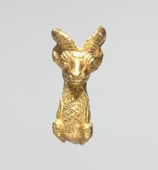 Ibex Bracelet Terminal, 500-400 BC. Creator: Unknown