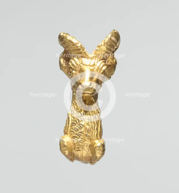 Ibex Bracelet Terminal, 500-400 BC. Creator: Unknown.