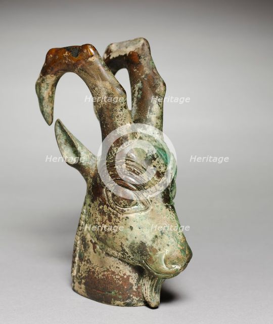 Ibex-Head Ornament, c. 525-450 BC. Creator: Unknown.
