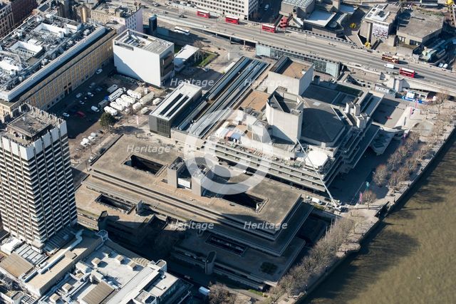 IBM Building and Royal National Theatre, South Bank, Lambeth, London, 2018. Creator: Historic England Staff Photographer.