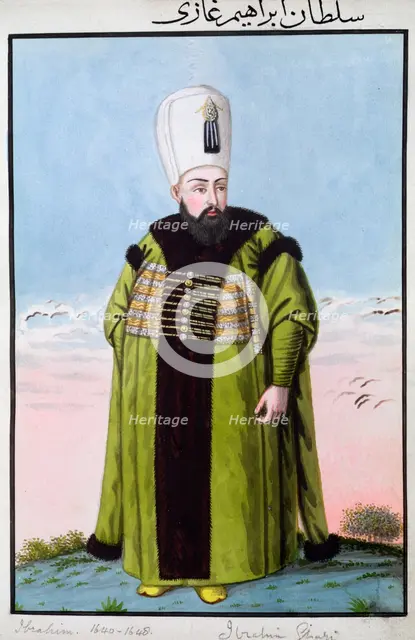 Ibrahim I, Ottoman Emperor, (1808). Creator: John Young.