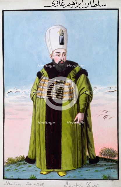 Ibrahim I, Ottoman Emperor, (1808). Creator: John Young.