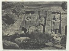 Ibsamboul, Partie Méridionale Du Spéos D'Hathor; Nubie, 1849/51, printed 1852. Creator: Maxime du Camp