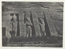 Ibsamboul, Partie Septentrionale Du Spéos D'Hathor; Nubie, 1849/51, printed 1852. Creator: Maxime du Camp