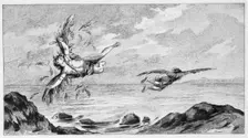 Icarus and Daedalus 1887. Artist: Bernard de Montfaucon