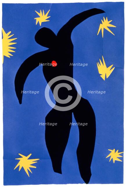 'Icarus', plate VIII from 'Jazz', 1947. Creator: Henri Matisse.