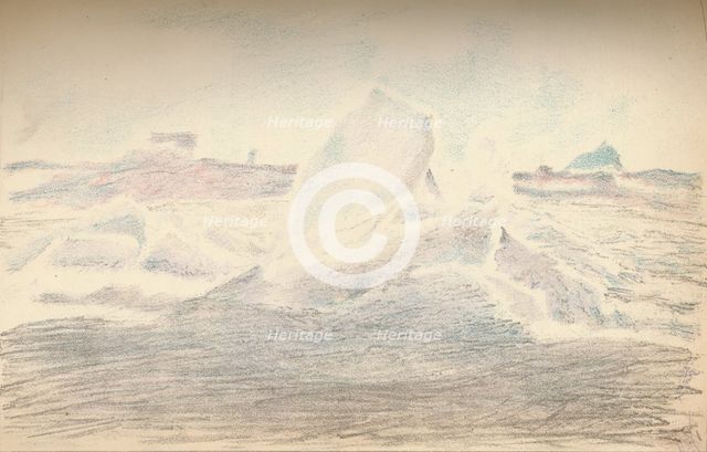 'Ice near the 'Fram', 4th July 1894', (1897). Artist: Fridtjof Nansen.