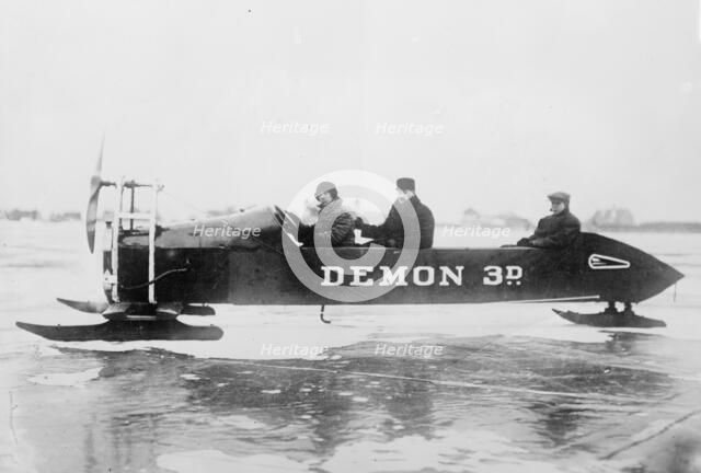 Ice Auto at Duluth, between c1910 and c1915. Creator: Bain News Service.