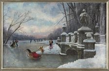 Ice Amusements at the Nymphenburg Palace Park, . Creator: Hirth du Frênes, Rudolf (1846-1916)
