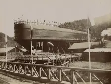 Ice-Breaking Ferry "Baikal", 1899. Creator: Akselrod