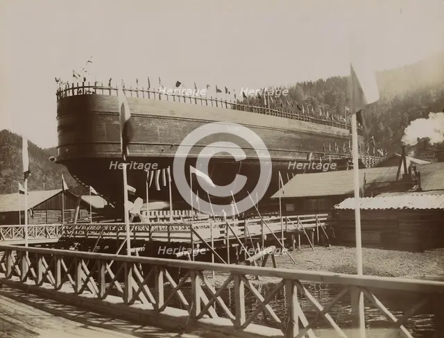 Ice-Breaking Ferry "Baikal", 1899. Creator: Akselrod.