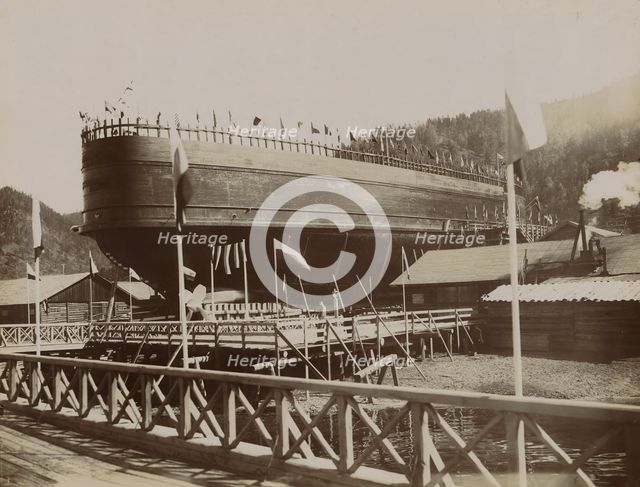 Ice-Breaking Ferry "Baikal", 1899. Creator: Akselrod.
