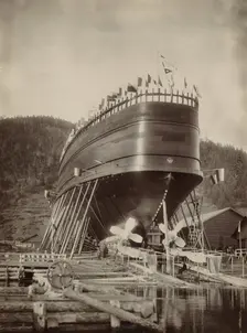 Ice-Breaking Ferry "Baikal", 1899. Creator: Akselrod