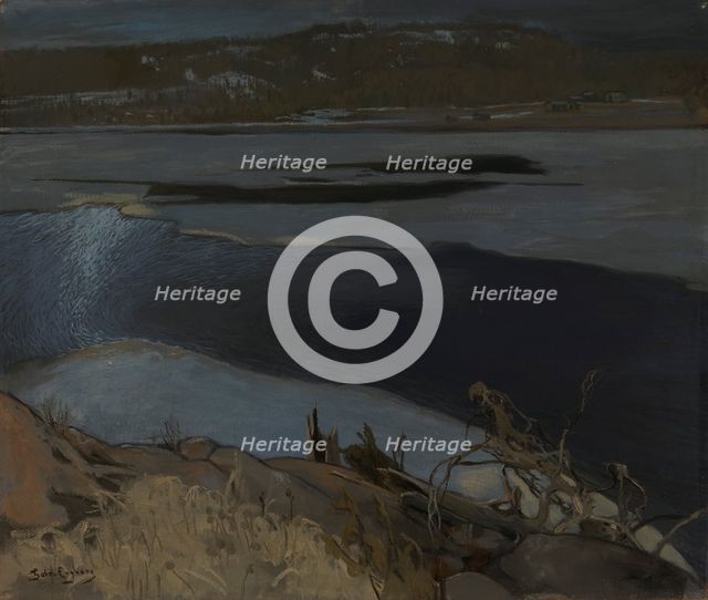 Ice Breaking Up on a Lake, 1902. Creator: Gabriel Engberg.