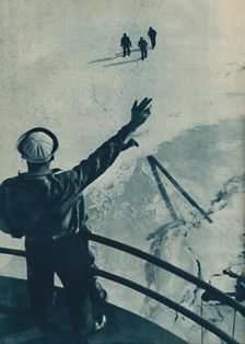 Ice Bridge in U.S.A. 1936