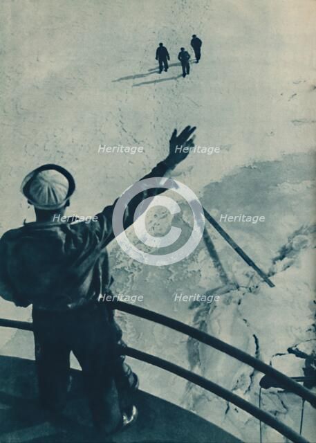 'Ice Bridge in U.S.A.', 1936. Artist: Unknown.