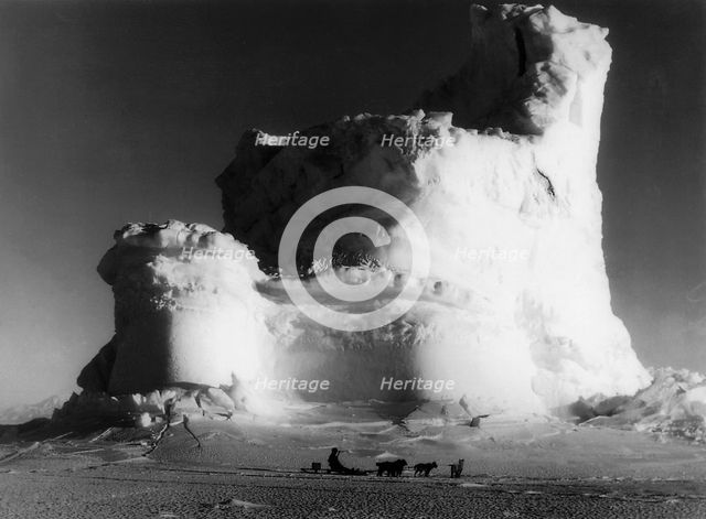 Ice castle, Antarctica, c1911. Artist: Herbert Ponting