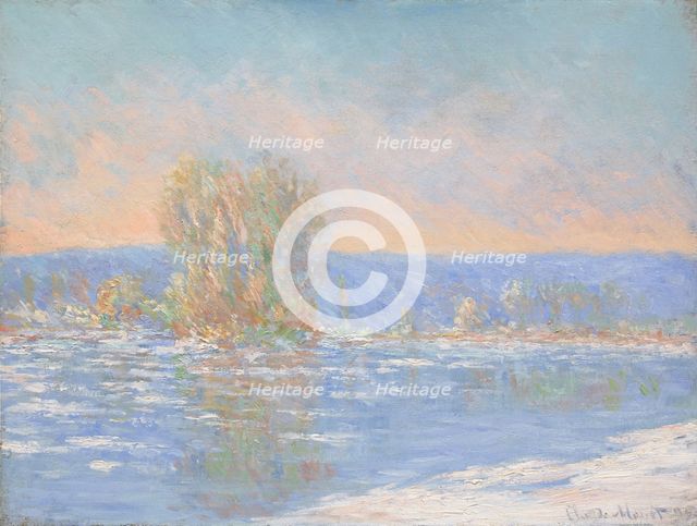 Ice drift, Bennecourt , 1893. Creator: Monet, Claude (1840-1926).