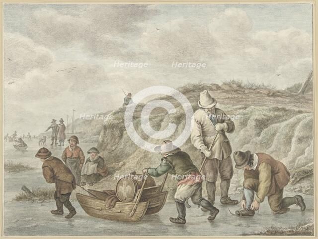 Ice entertainment, 1741-1820. Creator: Abraham Delfos.