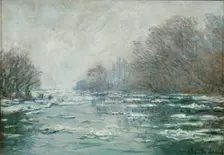 Ice Floes Near Vétheuil (La Débâcle près de Vétheuil), c. 1880
