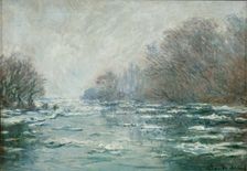 Ice Floes Near Vétheuil (La Débâcle près de Vétheuil), c. 1880
