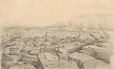 Ice Floes on the River Poprad, around 1866-1868 Creator: Ladislav Mednyanszky