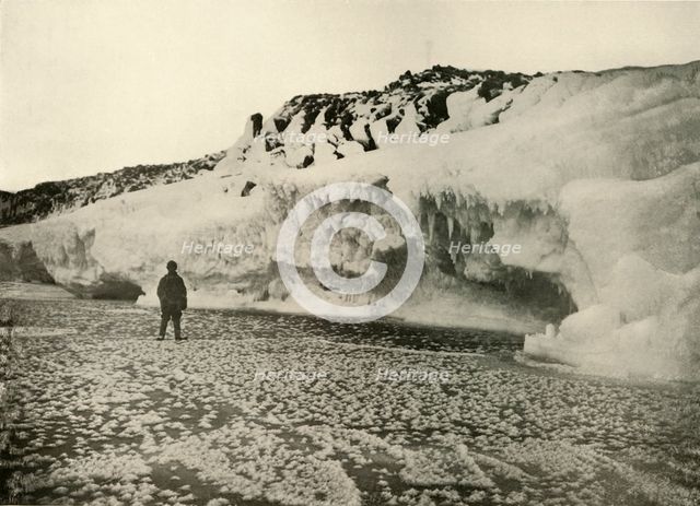 'Ice Flowers on Newly Formed Sea Ice Early in the Winter', c1908, (1909).  Artist: Unknown.