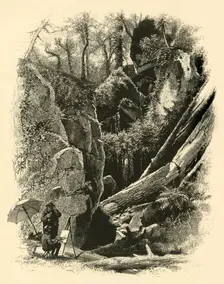 Ice Glen, Stockbridge 1874. Creator: John J. Harley