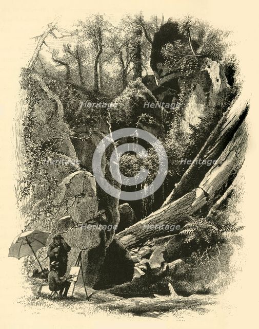 'Ice Glen, Stockbridge', 1874.  Creator: John J. Harley.