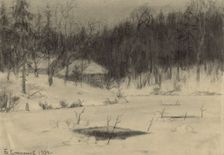 Ice Holes on the Irkut River, 1904. Creator: Boris Vasilievich Smirnov