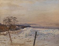 Ice Pack near Taarbæk, North of Copenhagen, 1853. Creator: Vilhelm Kyhn