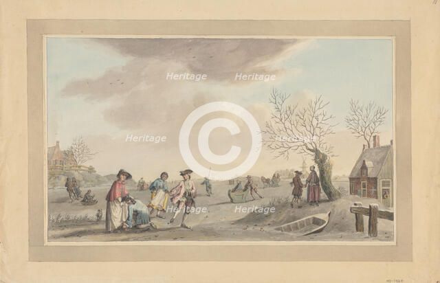 Ice scene, 1700-1800. Creator: Anon.