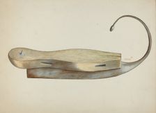 Ice Skate, c. 1937. Creator: Margaret Stottlemeyer