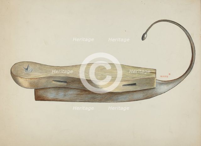 Ice Skate, c. 1937. Creator: Margaret Stottlemeyer.