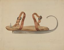 Ice Skate, c. 1937. Creator: Samuel O. Klein