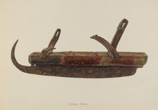 Ice Skate, c. 1938. Creator: Eugene Bartz