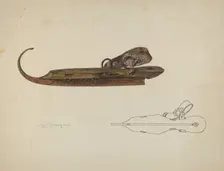 Ice Skate, c. 1938. Creator: Lloyd Charles Lemcke