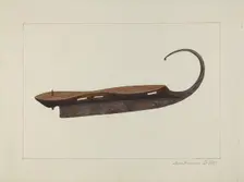 Ice Skate, c. 1938. Creator: Samuel Fineman