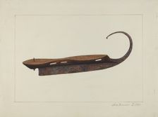 Ice Skate, c. 1938. Creator: Samuel Fineman