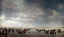 Ice Skaters 1641. Artist: Jan van Goyen