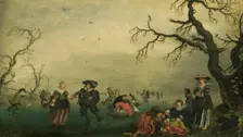 Ice Skaters, 1625. Creator: Adriaen van de Venne