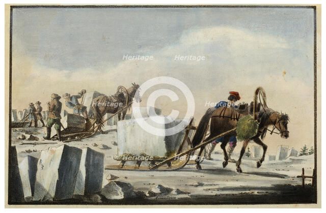 'Ice Splitting', 1825. Artist: Pyotr Alexandrov
