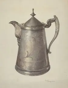 Ice Water Pitcher, 1940. Creator: Carl Buergerniss
