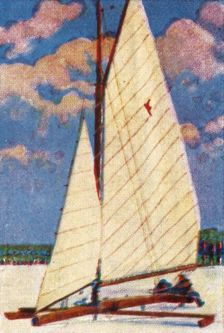 Ice yachting in Sweden, c1928. Creator: Unknown