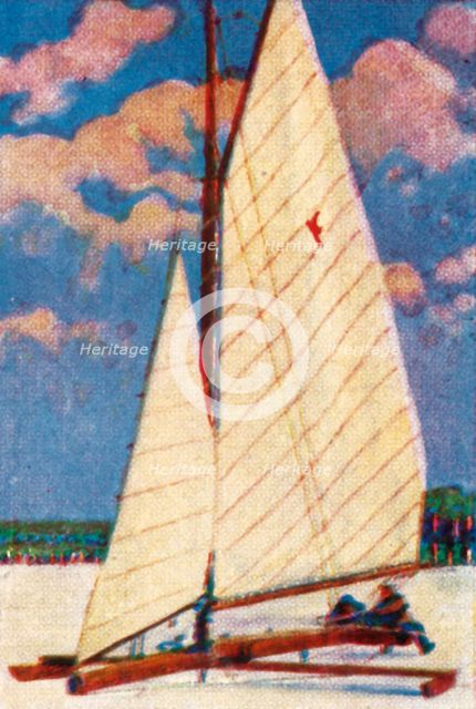 Ice yachting in Sweden, c1928. Creator: Unknown.
